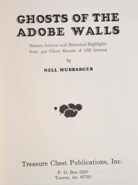 Ghosts of the Adobe Walls Murbarger, Nell