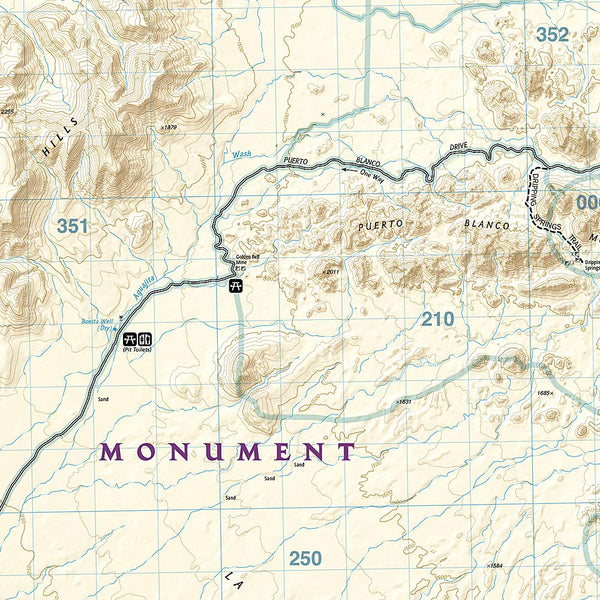 Organ Pipe Cactus National Monument Map (Trails Illustrated Map 224) - Wide World Maps & MORE!