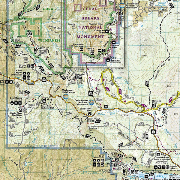 Cedar City, Markagunt Plateau Map (National Geographic Trails Illustrated Map, 702) [Map] National Geographic Maps - Trails Illustrated - Wide World Maps & MORE!