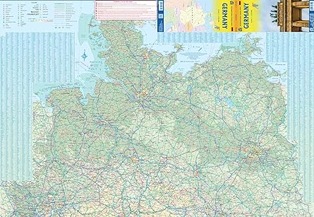 Germany Travel Reference Map (Waterproof) 1:675,000 - Wide World Maps & MORE!