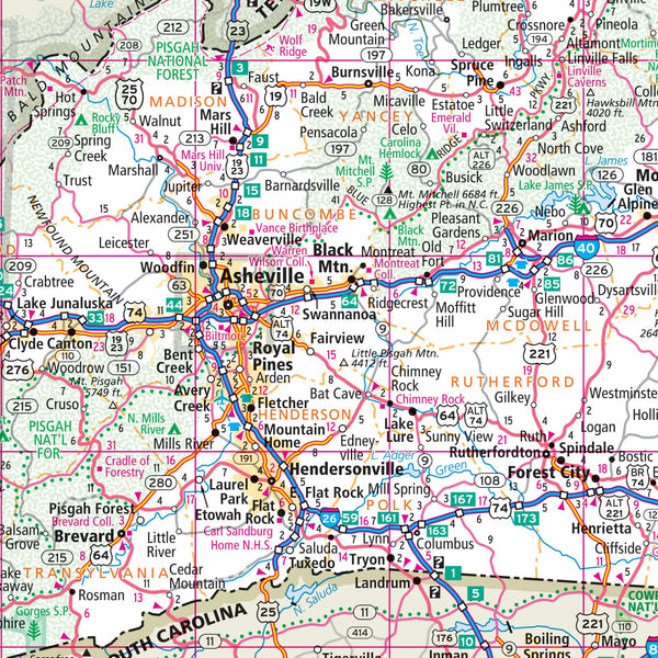 Rand McNally Easy to Fold: North Carolina State Laminated Map Rand McNally - Wide World Maps & MORE!