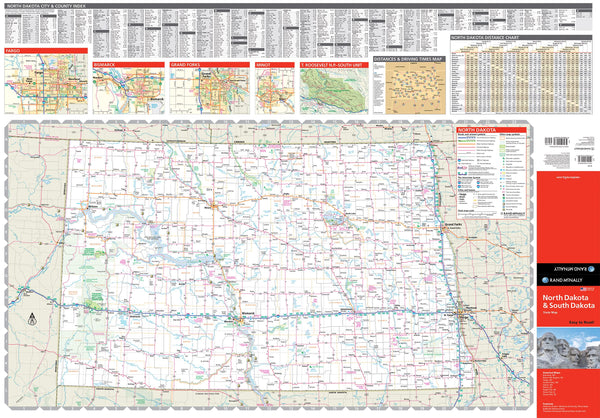 Rand McNally Easy to Read Folded Map: North Dakota, South Dakota State Map [Map] Rand McNally - Wide World Maps & MORE!