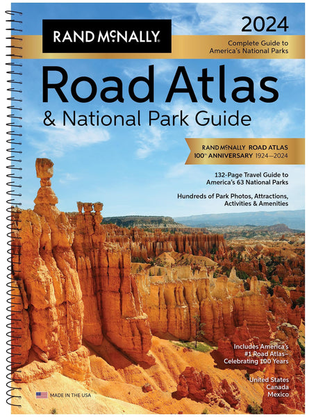 Rand McNally Road Atlas & National Park Guide 2024: United States Canada Mexico Rand McNally