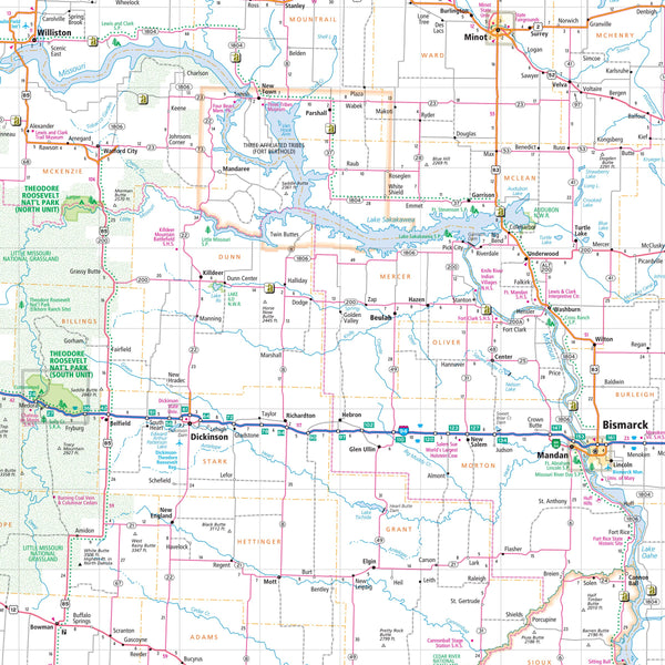 Rand McNally Easy to Read Folded Map: North Dakota, South Dakota State Map [Map] Rand McNally - Wide World Maps & MORE!
