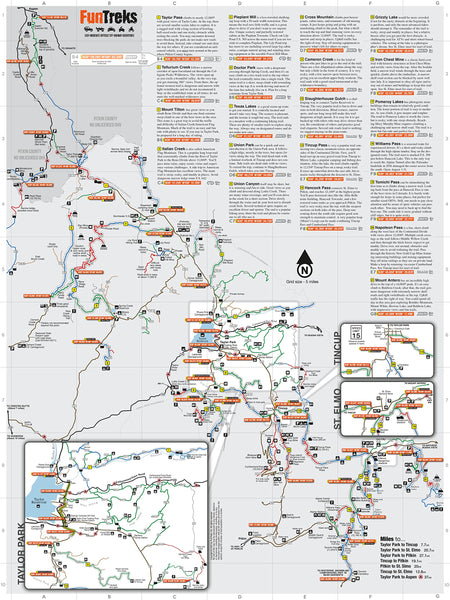 Off-Highway Map for Taylor Park, Crested Butte Colorado [Map] FunTreks Guidebooks and Matt Peterson - Wide World Maps & MORE!