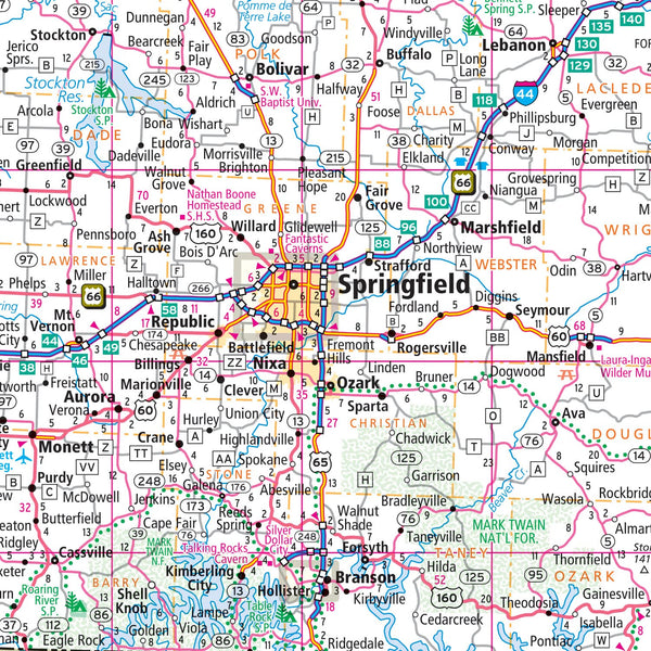 Easy to Fold! Missouri State Map (Laminated) - Wide World Maps & MORE!