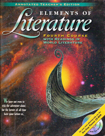 Elements of Literature, 4th Course, with Readings in World Literature, Annotated Teacher's Edition Holt Rinehart & Winston - Wide World Maps & MORE!