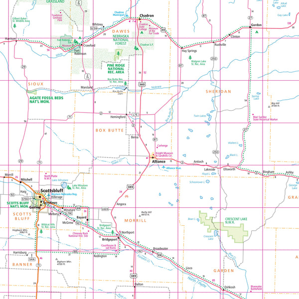 Rand McNally Easy To Read Folded Map: Nebraska State Map Rand McNally - Wide World Maps & MORE!