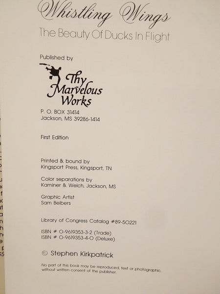 Whistling Wings: The Beauty of Ducks in Flight Kirkpatrick, Stephen - Wide World Maps & MORE!