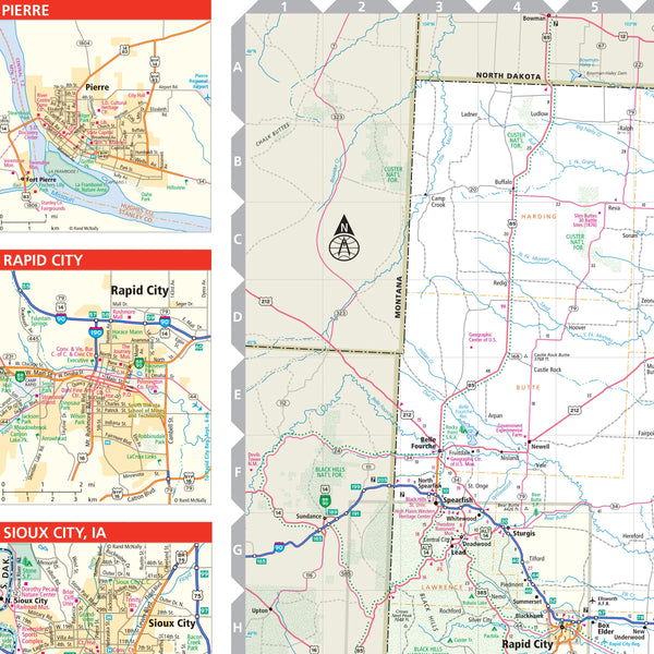 Rand McNally Easy to Read Folded Map: North Dakota, South Dakota State Map [Map] Rand McNally - Wide World Maps & MORE!