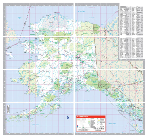 Rand McNally Easy to Fold: Alaska State Laminated Map - Wide World Maps & MORE!