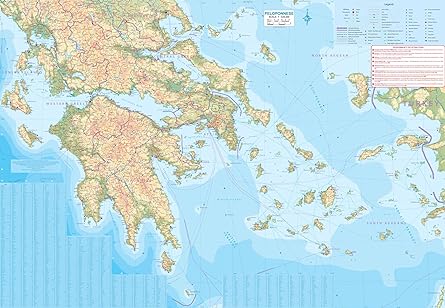 Athens & Peloponnes Travel Map 1:8K/625K - Wide World Maps & MORE!