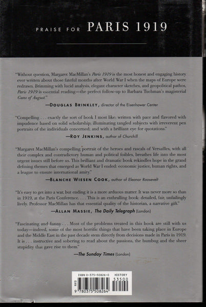 Paris 1919: Six Months That Changed the World MacMillan, Margaret and Holbrooke, Richard