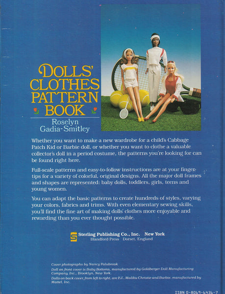 Dolls' Clothes Pattern Book [Hardcover] roselyn-gadia-smitley - Wide World Maps & MORE!
