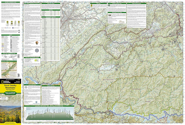 Great Smoky Mountains National Park Map (Trails Illustrated Topographic Map 229) Tennessee North Carolina