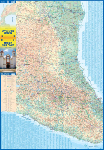 Mexico Gulf Coast Travel Reference Map 1:1.3M - Wide World Maps & MORE!