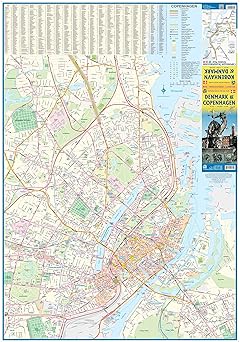 2016 Denmark / Copenhagen 1:450,000/1:10,000 (Collectible - Like New) - Wide World Maps & MORE!