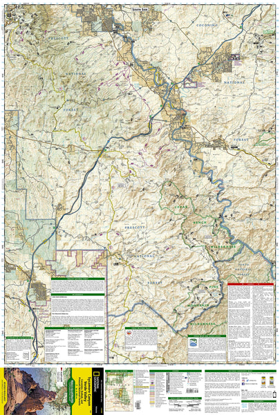 Sycamore Canyon, Verde Valley Map [Coconino, Kaibab, and Prescott National Forests] (National Geographic Trails Illustrated Map, 854) [Map] National Geographic Maps - Trails Illustrated - Wide World Maps & MORE!
