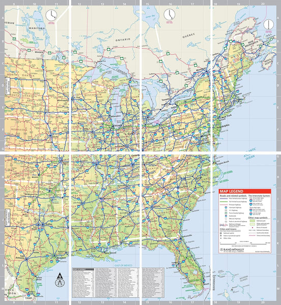 2024 Easy to Fold! United States Interstate Map - Wide World Maps & MORE!