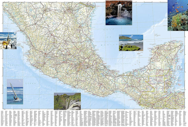 Mexico (Adventure Travel Map 3108)