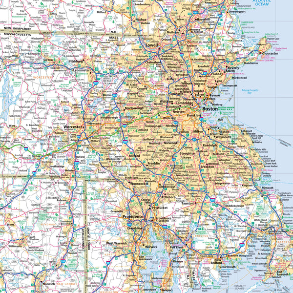 Rand McNally Easy to Read: New England Regional Map: New - Wide World Maps & MORE!