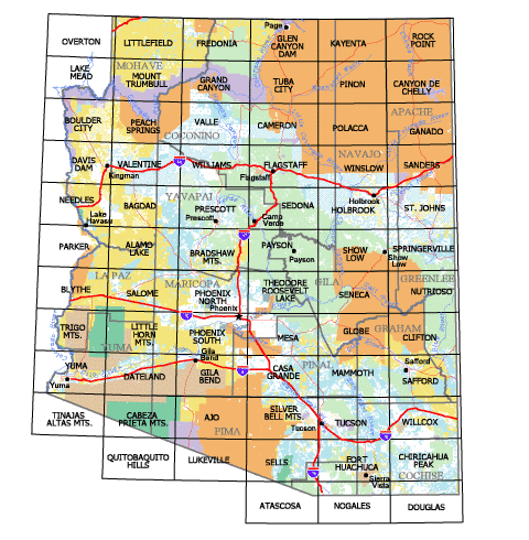 Clifton (Arizona Surface Management Status 1:100,000-Scale Topographic Map) - Wide World Maps & MORE!