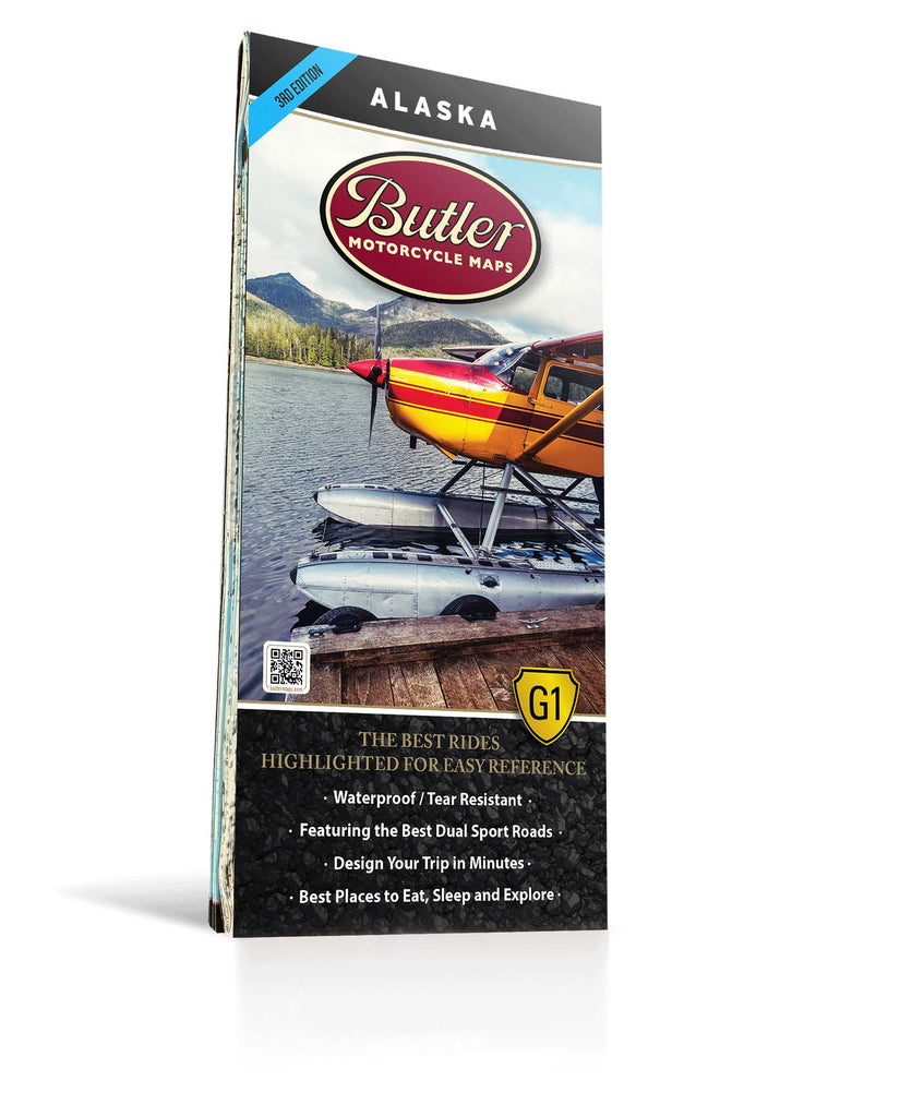 Best Paved Roads in Alaska - Alaska G1 Series Butler Map