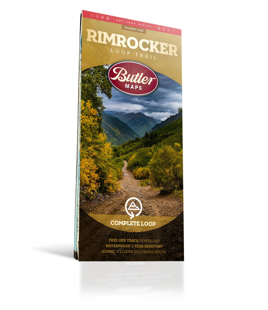 Rimrocker Loop Trail in Colorado & Utah - Adventure Loop Series Butler Map