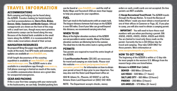Arizona Backcountry Discovery Route (AZBDR) - Arizona BDR Series Map - Wide World Maps & MORE!