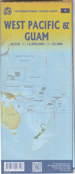 Guam & West Pacific Cruising Travel Reference Map 1:55K/1:12M - Wide World Maps & MORE!