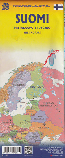 Finland Travel Reference Map 1:750K - Wide World Maps & MORE!