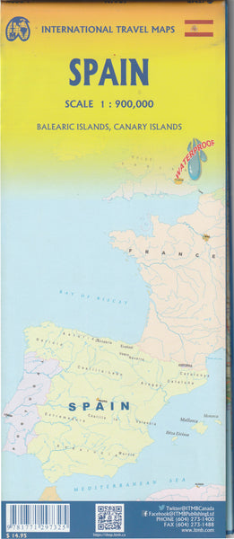 Spain Travel Reference Map 1:900K - Wide World Maps & MORE!