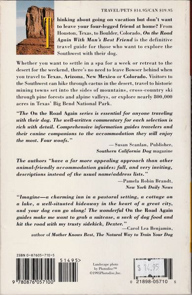 On the Road Again With Man's Best Friend: A Selective Guide to the Southwest's Bed and Breakfasts, Inns, Hotels, and Resorts That Welcome You and Your Dog - Wide World Maps & MORE!