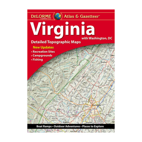 Virginia Detailed Topographic Maps (DeLorme Atlas & Gazetteer)