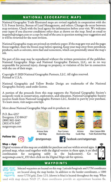 Salt River Canyon [Tonto National Forest] (Trails Illustrated Map, 853) - Wide World Maps & MORE!