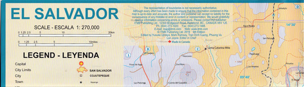 El Salvador 1 : 270 000 / South Guatemala - Wide World Maps & MORE!