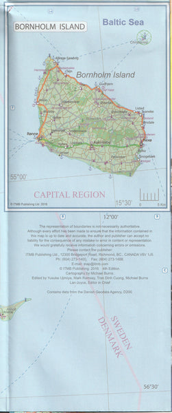 Denmark & Southern Sweden Travel Reference Map 1:450K/900K (Stockholm Region, Gamla Stan) - Wide World Maps & MORE!