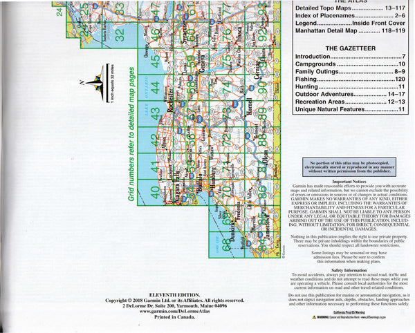 Delorme New York Atlas & Gazetteer (New York State Atlas & Gazetteer) [Paperback] Delorme - Wide World Maps & MORE!