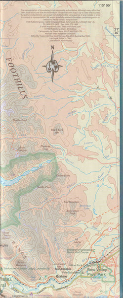 Banff & Jasper National Parks Travel Reference Map 1:240,000/1:250,000 (Banff Town, Lake Louise, Jasper Town) - Wide World Maps & MORE!