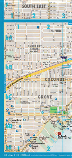 Laminated Miami Folded Map - Wide World Maps & MORE!