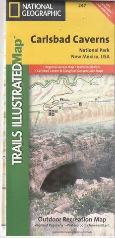 Carlsbad Caverns National Park, New Mexico (Trails Illustrated Map #247)