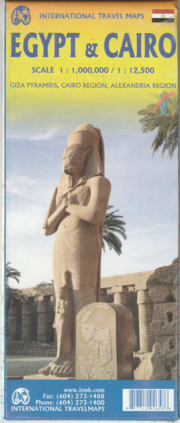 Egypt & Cairo Travel Reference Map 1:1,000,000/1:12,500 - Wide World Maps & MORE!
