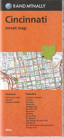 Cincinnati Street Map, Ohio - Wide World Maps & MORE!