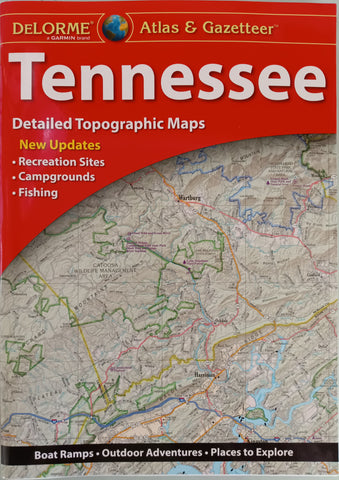 Tennessee Detailed Topographic Maps (DeLorme Atlas & Gazetteer) - Wide World Maps & MORE!