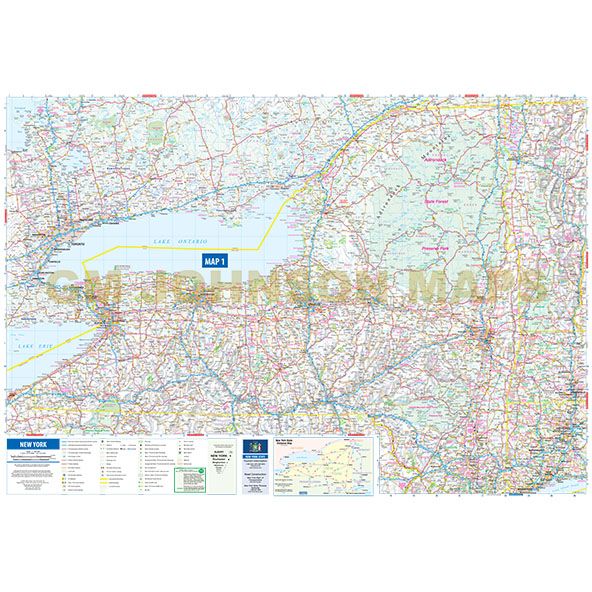 New York Road Map (NY State) - Wide World Maps & MORE!