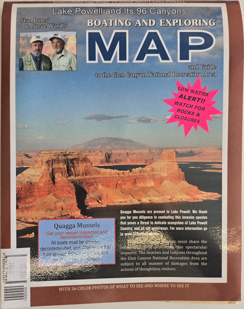 Lake Powell and Its 96 Canyons Boating ad Exploring Map with 36 Color Photos of What to See and Where to See It Gloss Laminated
