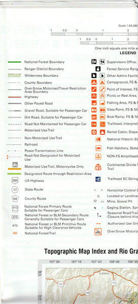RIO GRANDE NF CONEJOS PEAK DISTRICT, CO [Map] - Wide World Maps & MORE!