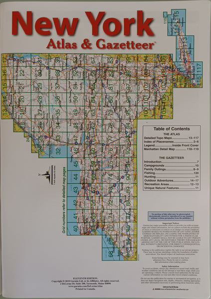 Delorme New York Atlas & Gazetteer (New York State Atlas & Gazetteer) [Paperback] Delorme - Wide World Maps & MORE!