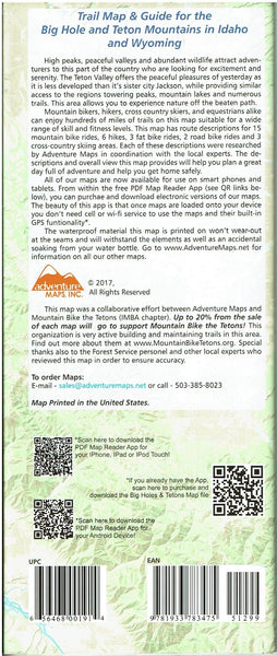 Big Holes & Tetons Trail Map - Wide World Maps & MORE! - Map - Adventure Maps - Wide World Maps & MORE!