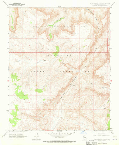 PEACH SPRINGS Canyon, Arizona 7.5' - Wide World Maps & MORE!